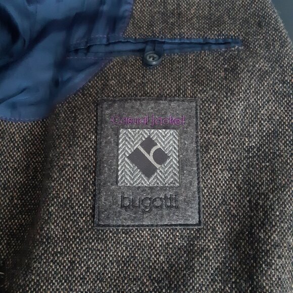 1970s Bugatti SZ44R Vintage Unstructured Men's 2 Button Casual Jacket Sport Coat - Picture 3 of 16